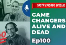 a collage of men with headsets