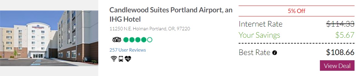 Candlewood Suites Portland Airport - BenefitHub