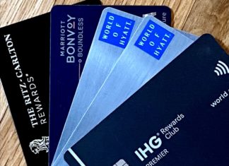 a group of credit cards