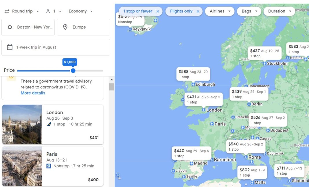 How to find incredible flight deals with Google Flights