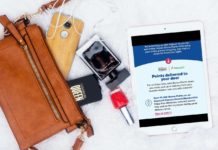 (EXPIRED) Hilton offering 10K points back on Instacart Express annual membership / 2500 on first order a brown purse with a tablet and a phone and a nail polish