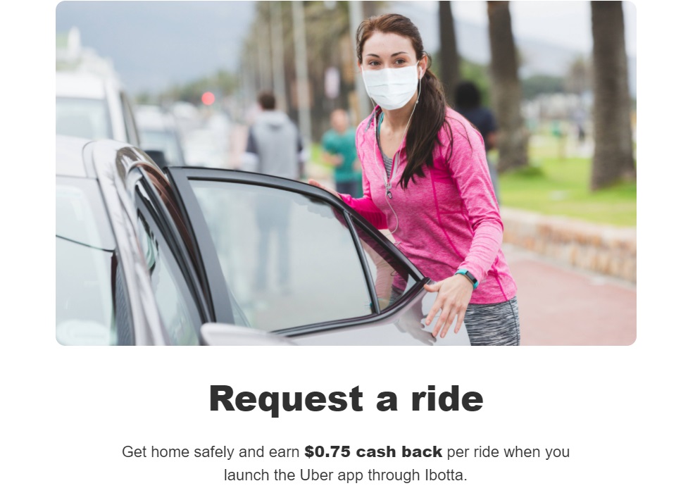 Ibotta Uber $0.75 per ride