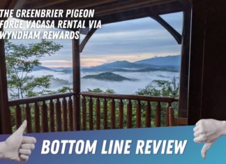The Greenbrier Pigeon Forge Vacasa rental via Wyndham Rewards Bottom Line Review