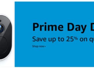 a blue square with black text