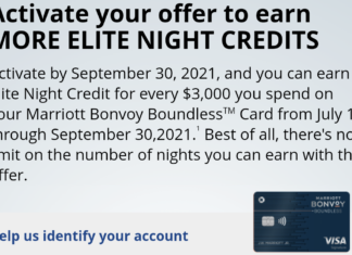 Marriott Bonvoy Boundless spending offer
