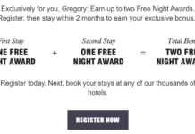 Marriott Bonvoy Targeted Promotion Free Nights