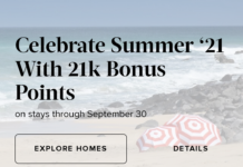 Marriott Homes & Villas Earn 21,000 bonus points $2,100 spend