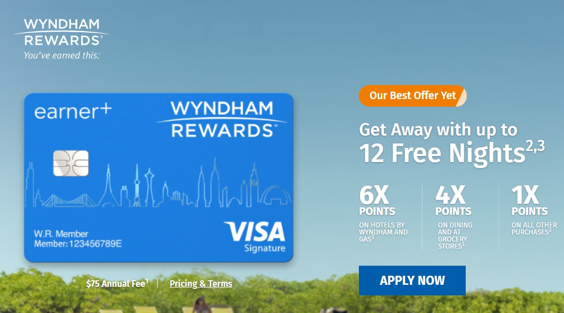 Wyndham Rewards Earner 90,000 point offer
