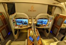 Emirates First Class cabin