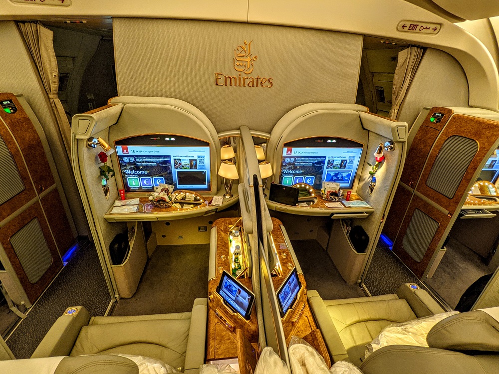 Emirates First Class cabin