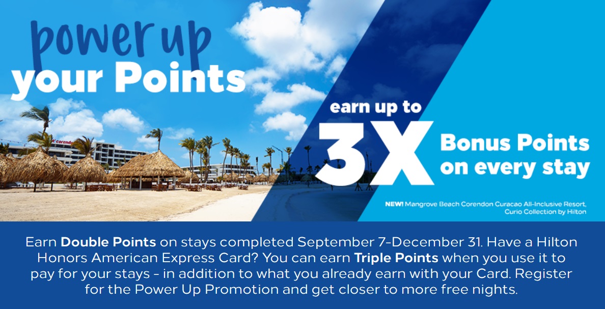 Hilton Power Up Promo 3x Honors Points