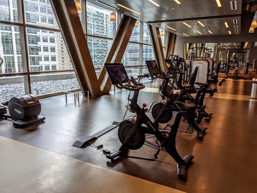 Hyatt Regency Seattle - Fitness room - Peloton bikes