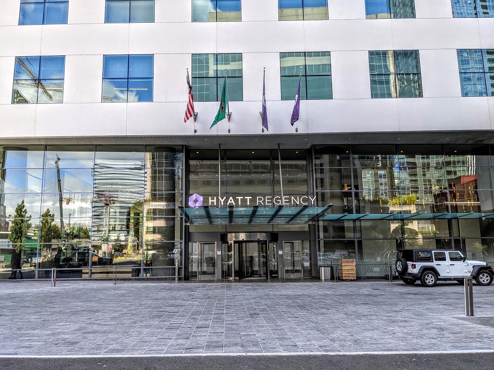 Hyatt Regency Seattle entrance