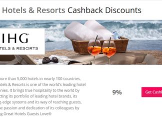 TopCashback 9% IHG