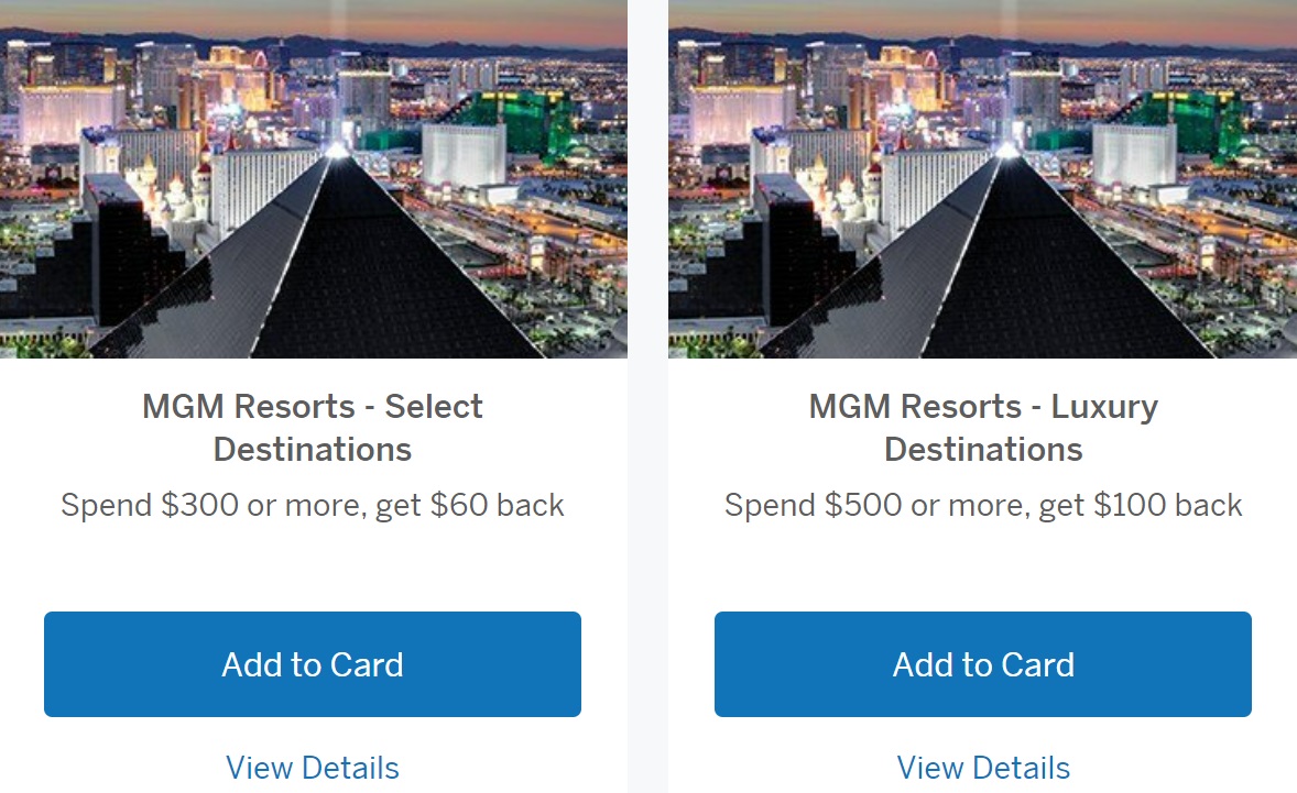 MGM Resorts Amex Offers