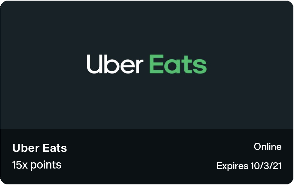 Point Uber Eats 15x