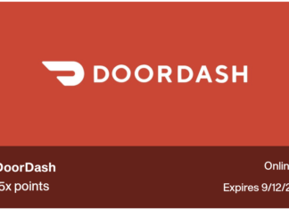 Point debit card DoorDash 15x