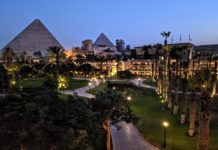 View of the Pyramids of Giza from Marriott Mena House