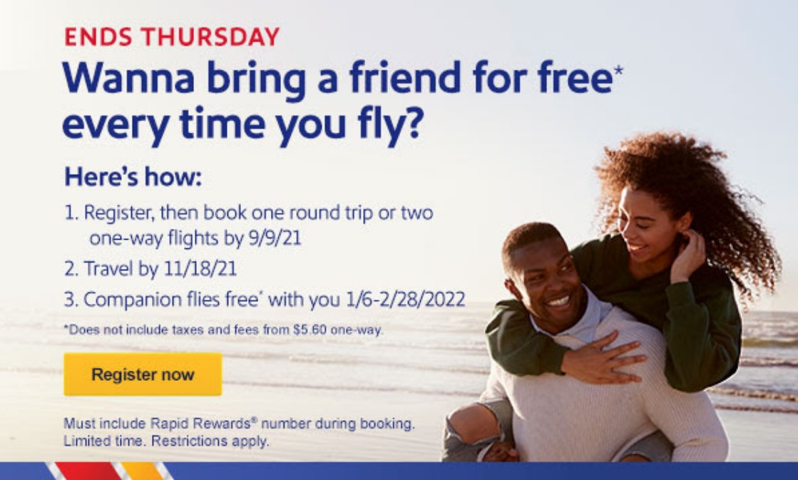 Southwest Companion Pass Promotion