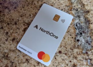 a credit card on a marbled surface