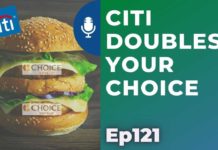 a burger with a microphone on it