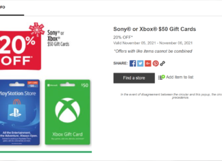 a screenshot of a gift card