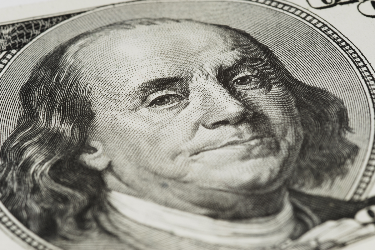 $100 Bill Cash Benjamin Franklin