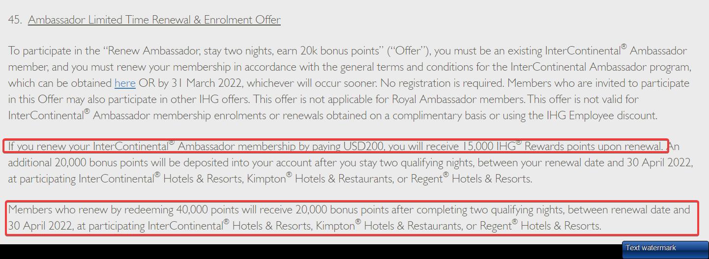 a screenshot of a hotel offer