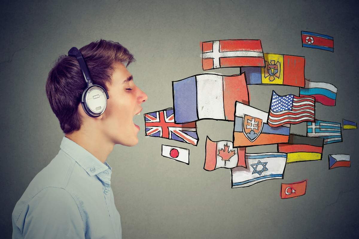 Speak Learn Foreign Language Flags