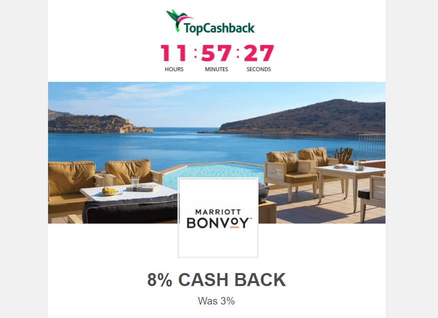 TopCashback 8% Marriott