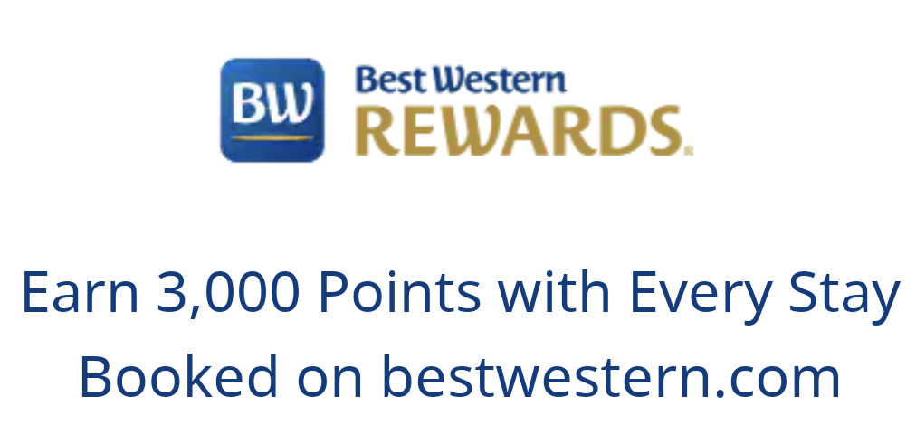 Best Western 3,000 bonus points per stay promotion