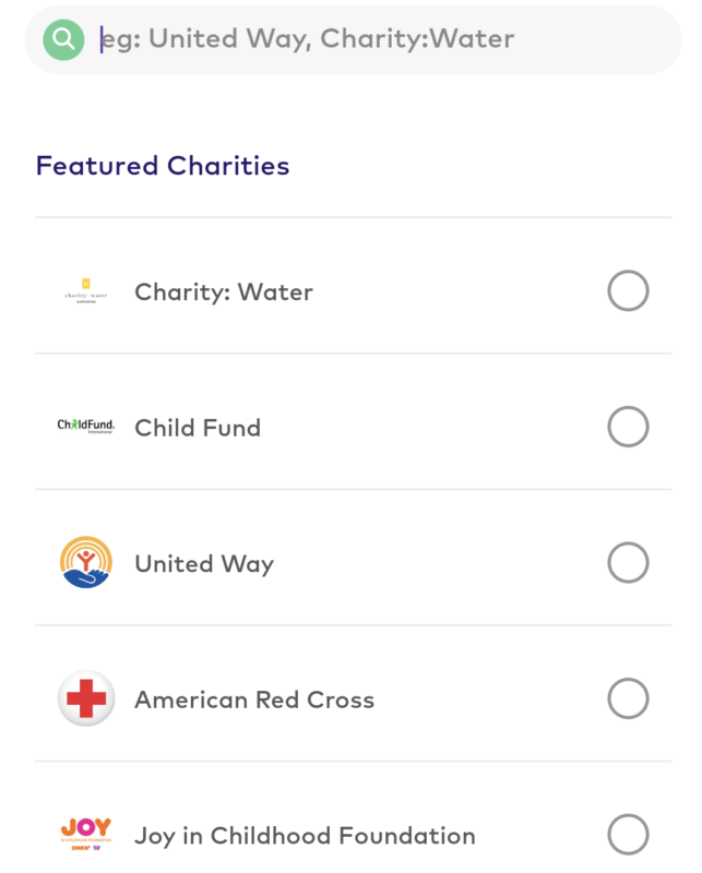 Dosh donate to charity