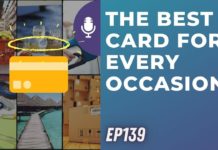 a collage of images of a man holding a card