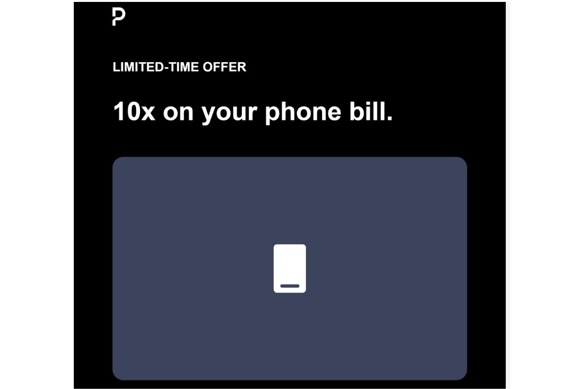 a screen shot of a phone bill