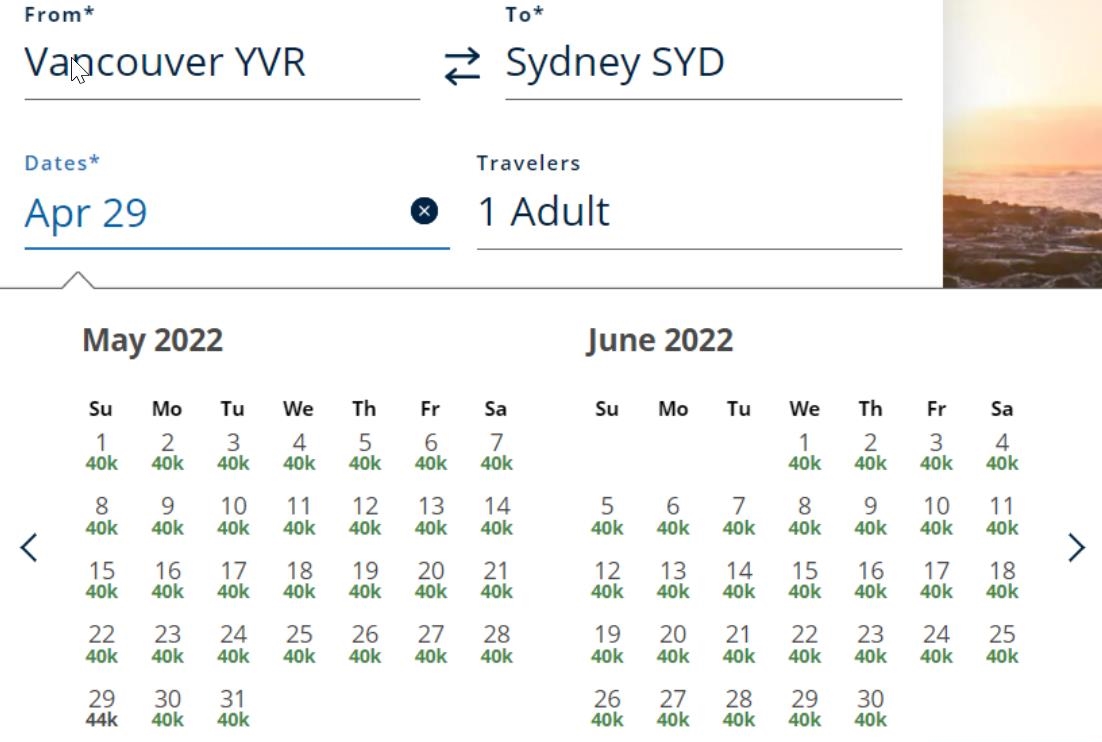 United Airlines: Another upgrade to the award calendar?