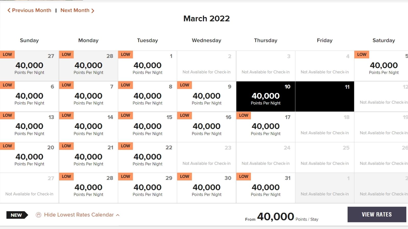 Marriott Lowest Rate Calendar Just In Time For Dynamic Pricing Marriott Lowest Rate Calendar Just In Time For Dynamic Pricing