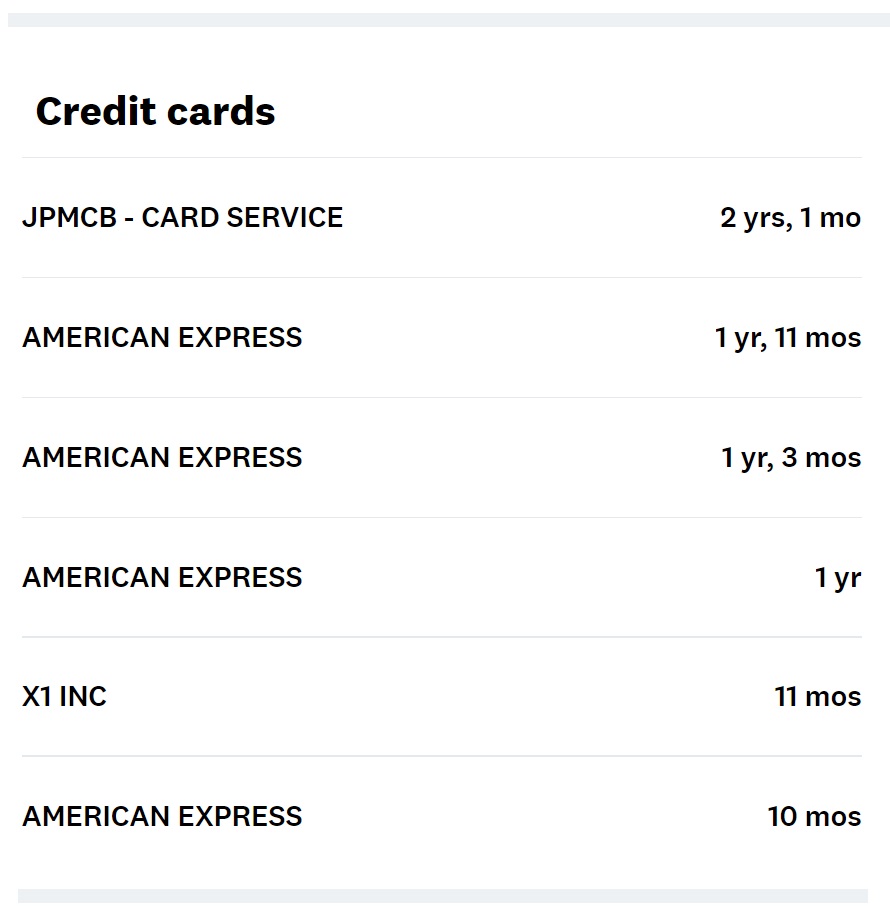 a screenshot of a credit card