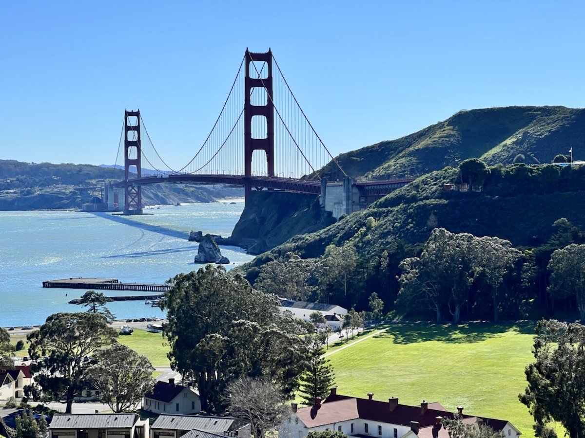 Cavallo Point Lodge View of Golden Gate Bridge