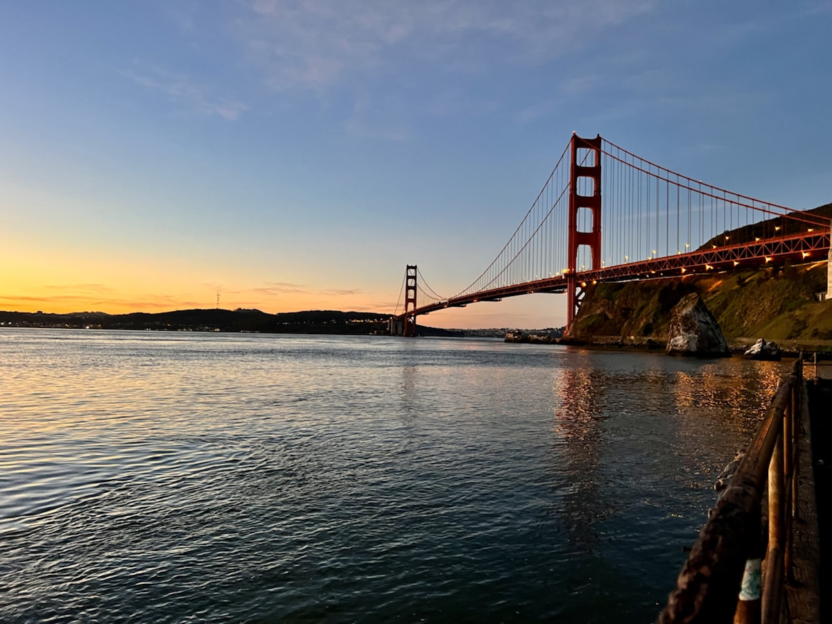 Golden Gate Bridge as viewed near Cavallo Point Lodge