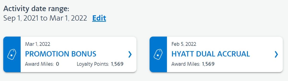 American Airlines Loyalty Points earned