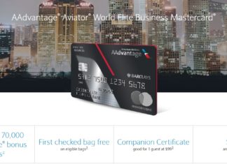 Barclays AAdvantage Aviator Business Mastercard