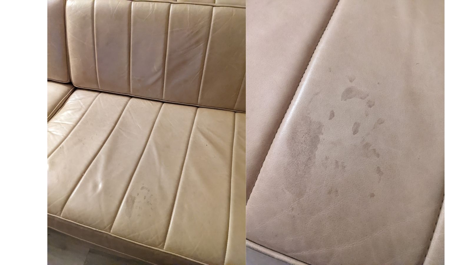 a close up of a couch