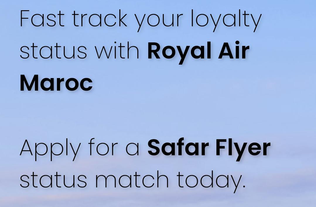 Royal Air Maroc Status Match