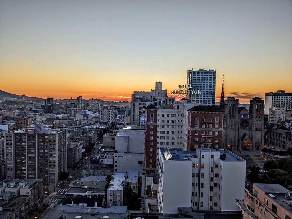 Sunset view from our room