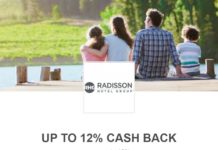 TopCashback Radisson 12% Cashback