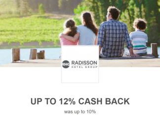 TopCashback Radisson 12% Cashback