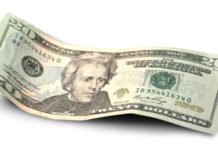 a close-up of a paper money