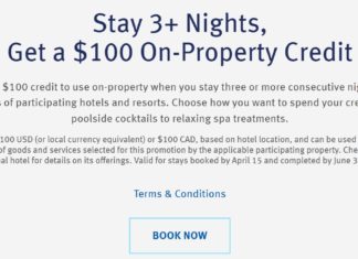 Wyndham Promotion Stay 3 Nights Get $100 Property Credit