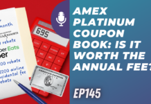 a red calculator and a pen with a red calculator and a card