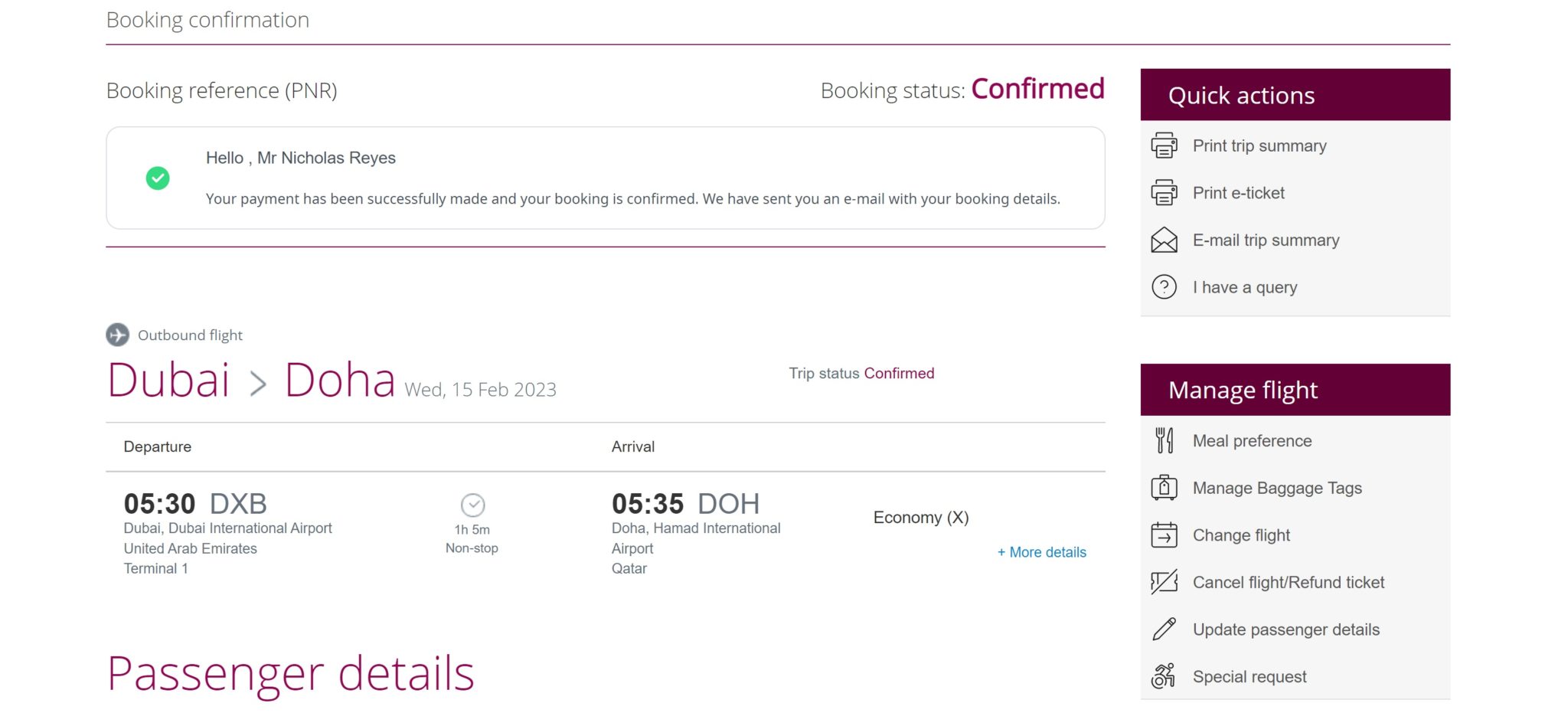 Finding Qatar availability and booking it without moving Avios
